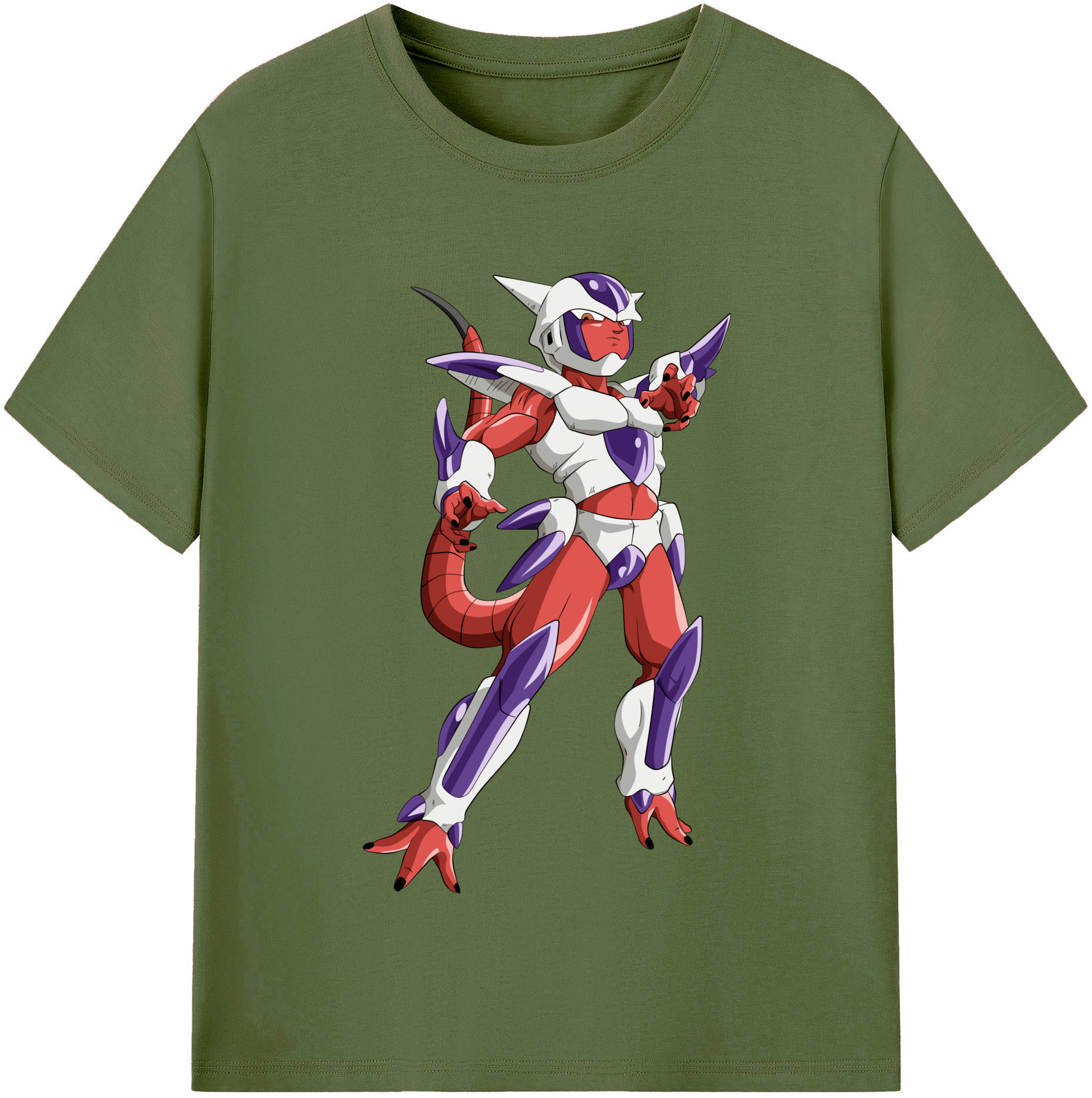 （画像用） ドラゴンボール フリーザ DRAGON BALL Frieza 綿100％半袖Tシャツ（フロントプリント）